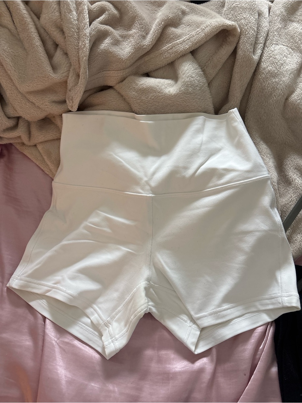 lululemon athletica White High-Rise Bike Shorts